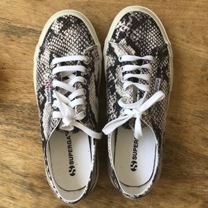 Superga Snake Skin (faux) Sneakers